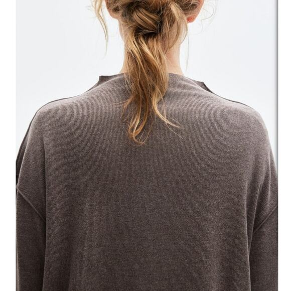 NEW WITH TAGS H&M Sweater XS Dark Beige Melange - Picture 4 of 16